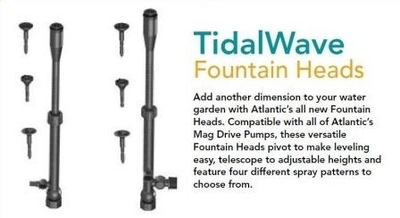 Founatin Heads For Mag Drive Pumps | Atlantic Water Gardens