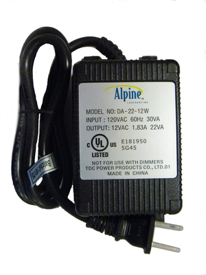 Alpine 20 watt Transformer for PLUV1000-2000-3000 | Alpine